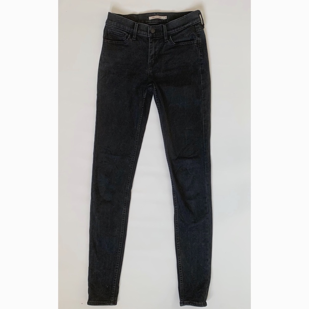 Levi’s 710 black super skinny jeans - Picture 4 of 7